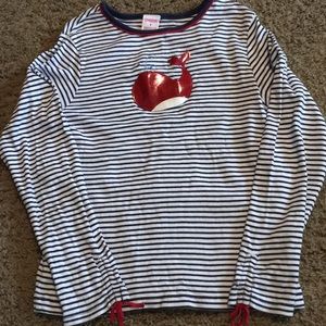 Vintage Gymboree Whale Watching striped top Sz 8
